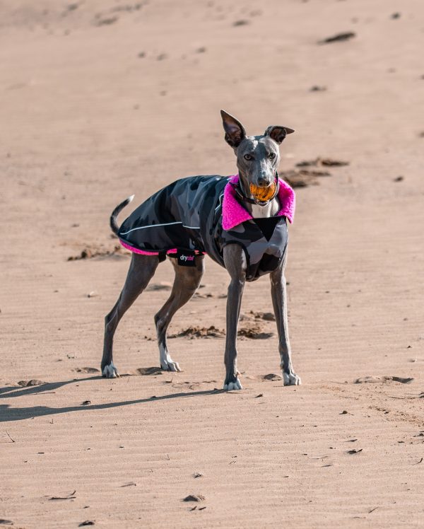 dryrobe Dog - Black Camo Pink - Image 10