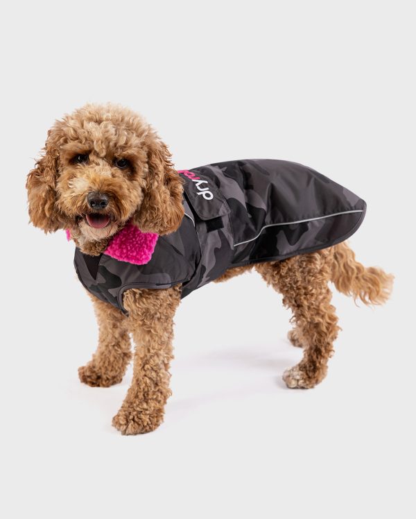 dryrobe Dog - Black Camo Pink - Image 4